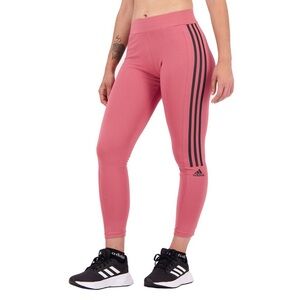 adidas Aeroready Designed To Move Cotton-Touch 7/8 Tights Pink Workout Leggings